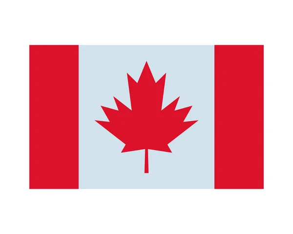 Símbolo de país de bandera canadiense icono — Archivo Imágenes Vectoriales