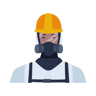 Biyo-güvenlik kıyafeti giyen işçiler beyaz