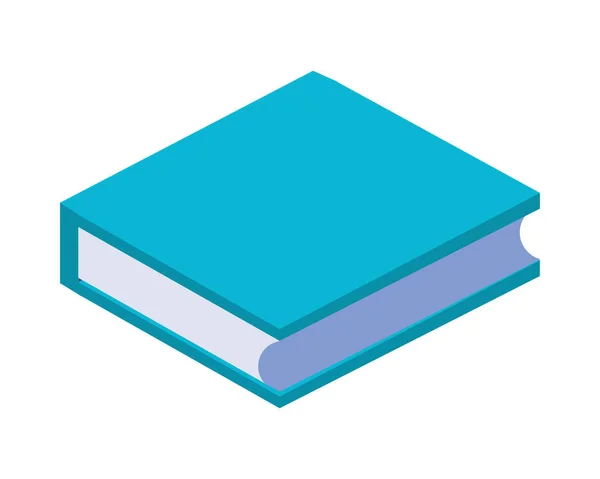 Tankönyvi könyvtár izometrikus ikon — Stock Vector
