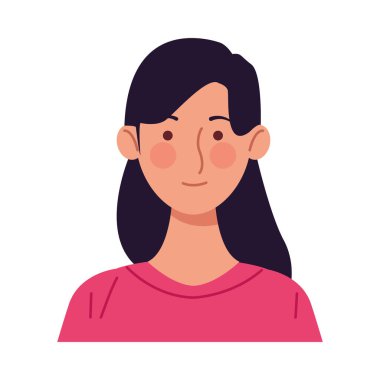 güzel genç kadın avatar karakteri