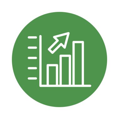 istatistik çubukları çizgi simgesi