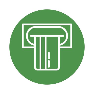 Kredi kartı çizgisi biçimi simgesi