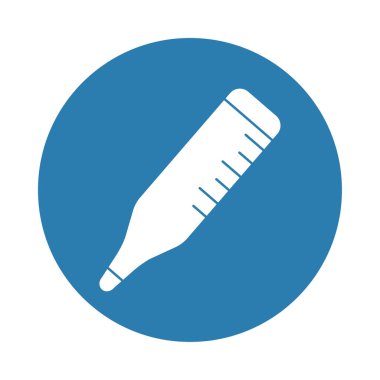 termometre sıcaklık ölçüsü siluet blok biçimi