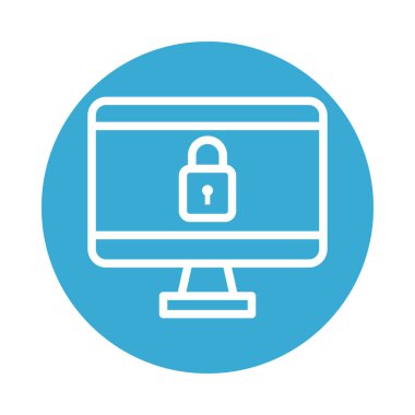 asma kilit biçimi simgesi olan masaüstü