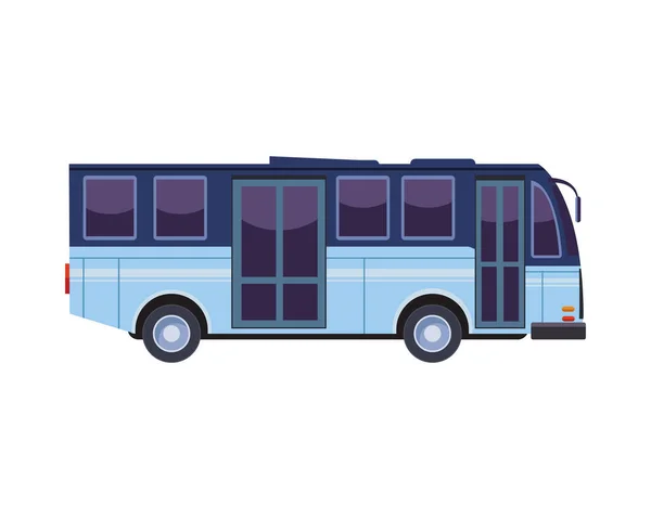 Veículo de transporte de ônibus ícone isolado — Vetor de Stock