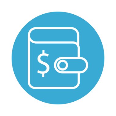 Cüzdanı para dolar sembolü biçiminde