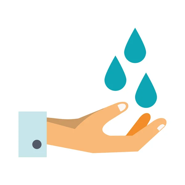 Mycie rąk odizolowana ikona — Wektor stockowy