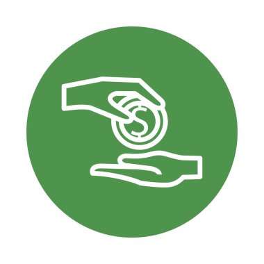 Bozuk para ile el çizgisi tarzı