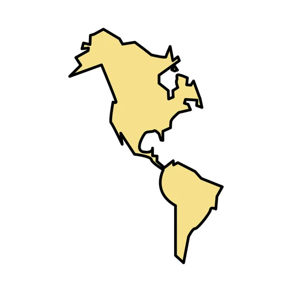 Новий континент американська ізольована ікона — стоковий вектор