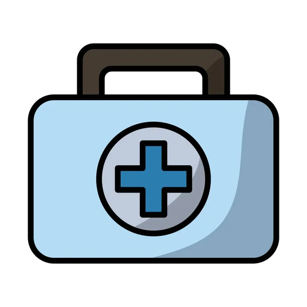 Kit médico relleno icono de estilo — Vector de stock