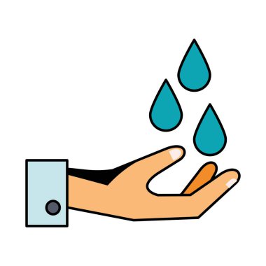 İzole edilmiş el yıkama simgesi