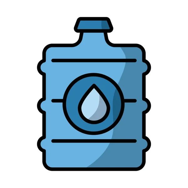 Bottle water fill style icon — Stock Vector