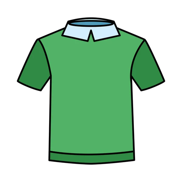 Shirt kleding dragen geïsoleerde pictogram — Stockvector