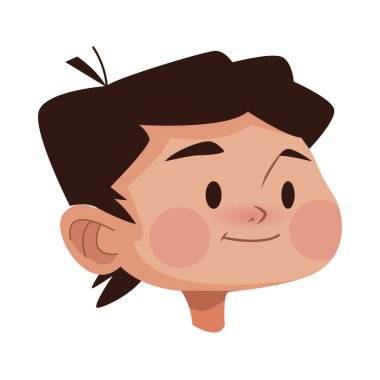 genç adam baş avatar karakter