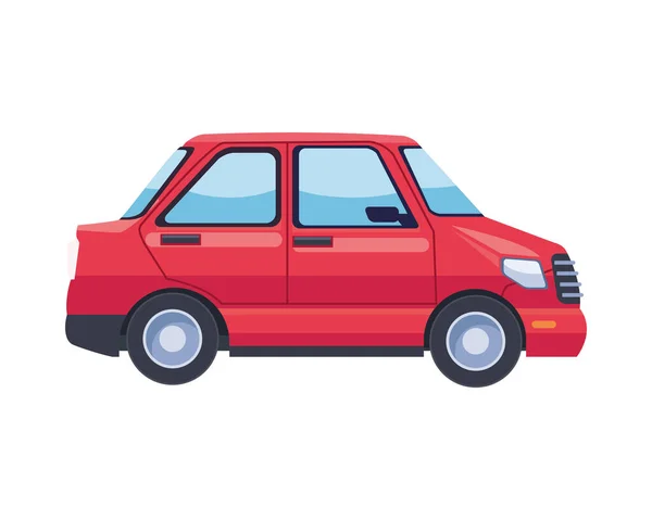 Coche transporte vehículo aislado icono — Vector de stock