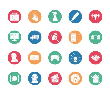 karantina simgeleri demeti