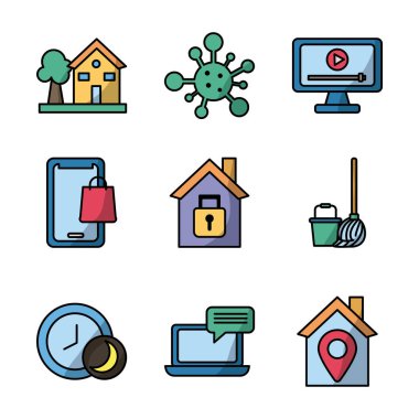 karantina simgeleri demeti