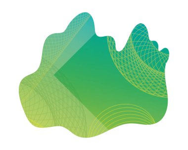 yeşil soyut figür arkaplan simgesi