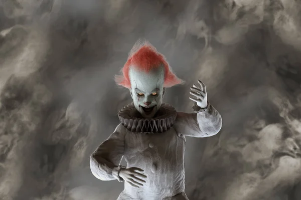 Läskig Halloween clown 3d render — Stockfoto
