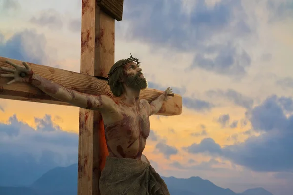 Illustration Jesus Christ Cross — Stock Photo, Image