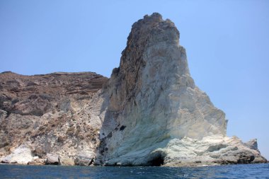 Yunan Adası Santorini Beyaz kayalıklar