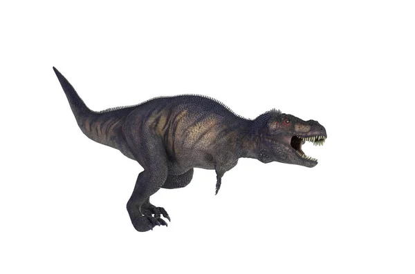Иллюстрация Динозавра Тираннозавра Рекса Белом Фоне — стоковое фото