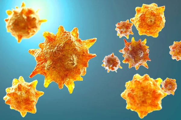 Ilustracja Wirusa — Zdjęcie stockowe