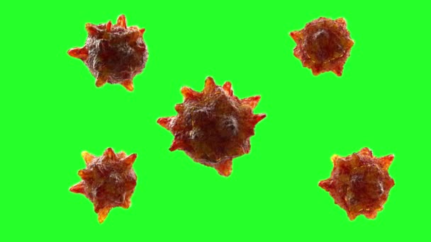 病毒细胞渲染3D — 图库视频影像