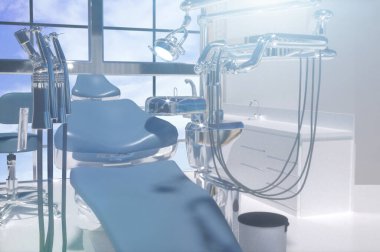 Diş hekimliği bürosu, dişçi aletleri 3D görüntüleme
