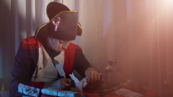 Наполеон Бонапарт Военачальник Государственный Деятель Xviii Века — стоковое видео