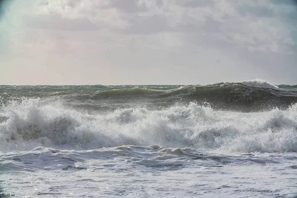 Tormenta Mar Grandes Olas — Foto de Stock