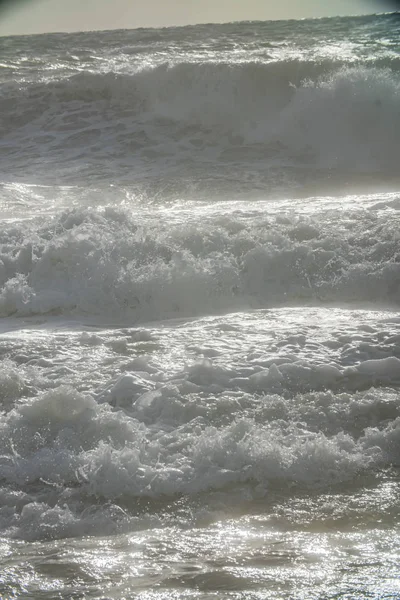 Шторм Море Большие Волны — стоковое фото