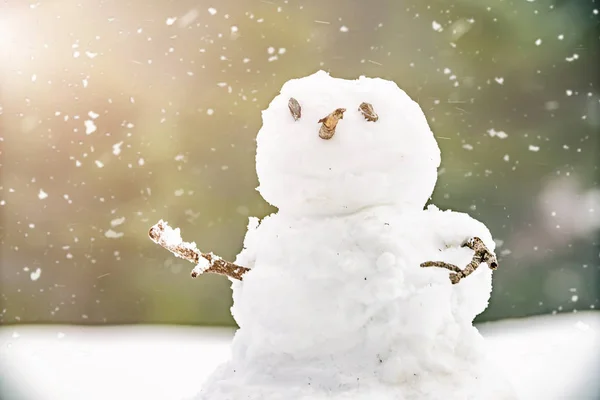 Boneco Neve Natal Neve Inverno — Fotografia de Stock
