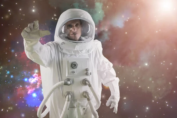Astronauta Człowiek Przestrzeni Kosmicznej — Zdjęcie stockowe