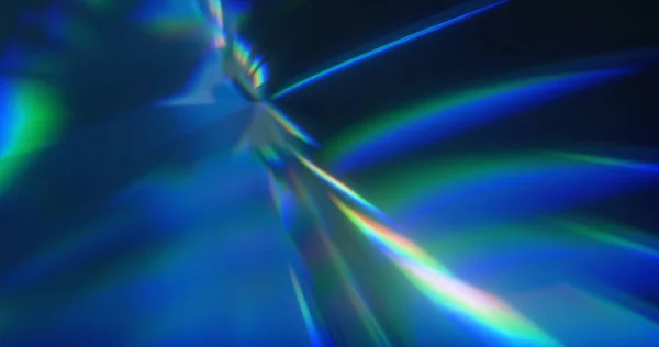 Abstracto Dinámico Fondo Azul Forma Aberración Deslumbramiento Vidrio Cristal Render — Foto de Stock
