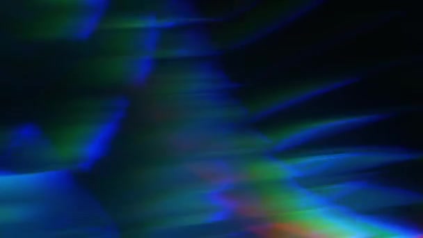 abstrait fond bleu dynamique sous la forme d'aberration et d'éblouissement du verre et du cristal, rendu 3d 