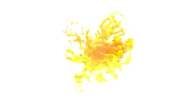 Splash Jus Render Background — Stok Video