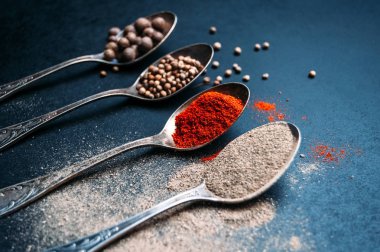 Acı biber karışımı. Arka plan.