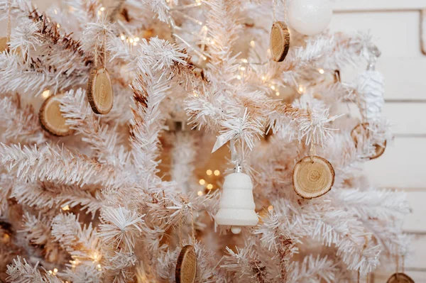 Vánoční strom a výzdoba. Pozadí — Stock fotografie
