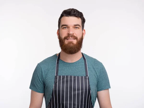 Retrato do jovem Chef olhando para a câmera — Fotografia de Stock