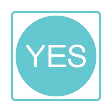 Onay işareti simgesi. Mavi renkli kene sembolü. Tamam,