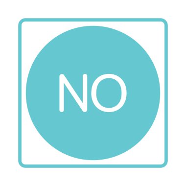 Onay işareti simgesi. Hayır, olumsuzluk vektör çizim reddetmek.