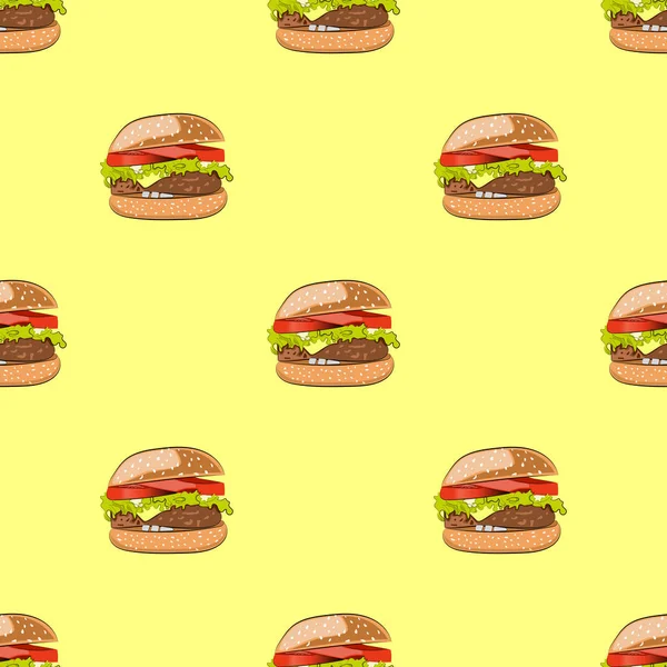 Hamburger veya burger ile Seamless Modeli