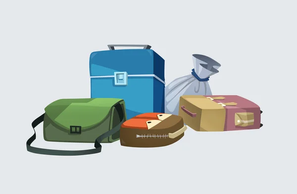 Illustration, Gepäck, kleine Tasche, große Tasche — Stockfoto