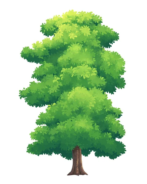 Illustration of trees bright colors — Stock Photo, Image