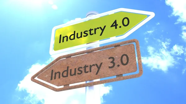 Βιομηχανία 4.0 σημάδι μελλοντικών έννοια — Φωτογραφία Αρχείου