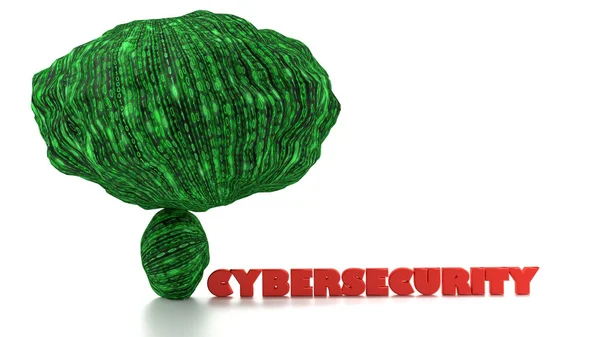 Grote gegevens verhoogt cyberveiligheid gevaar concept — Stockfoto