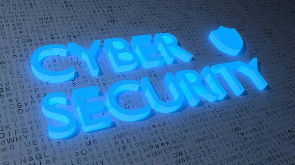 A levél háttér gyengült a sötétségbe CyberSecurity — Stock Fotó