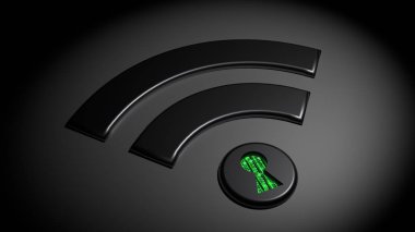 Güvenliği aşılan Wpa 2 wifi ağ cybersecurity kavramı