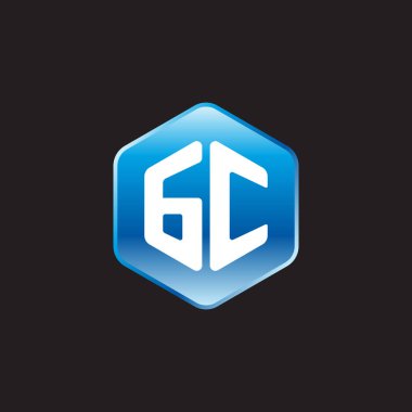 siyah zemin üzerine mavi üye gc ilk beyaz harfler